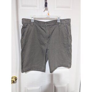 Carhartt Rugged Flex Relaxed Fit Canvas Work Shorts Men's Size 40 Camo Green